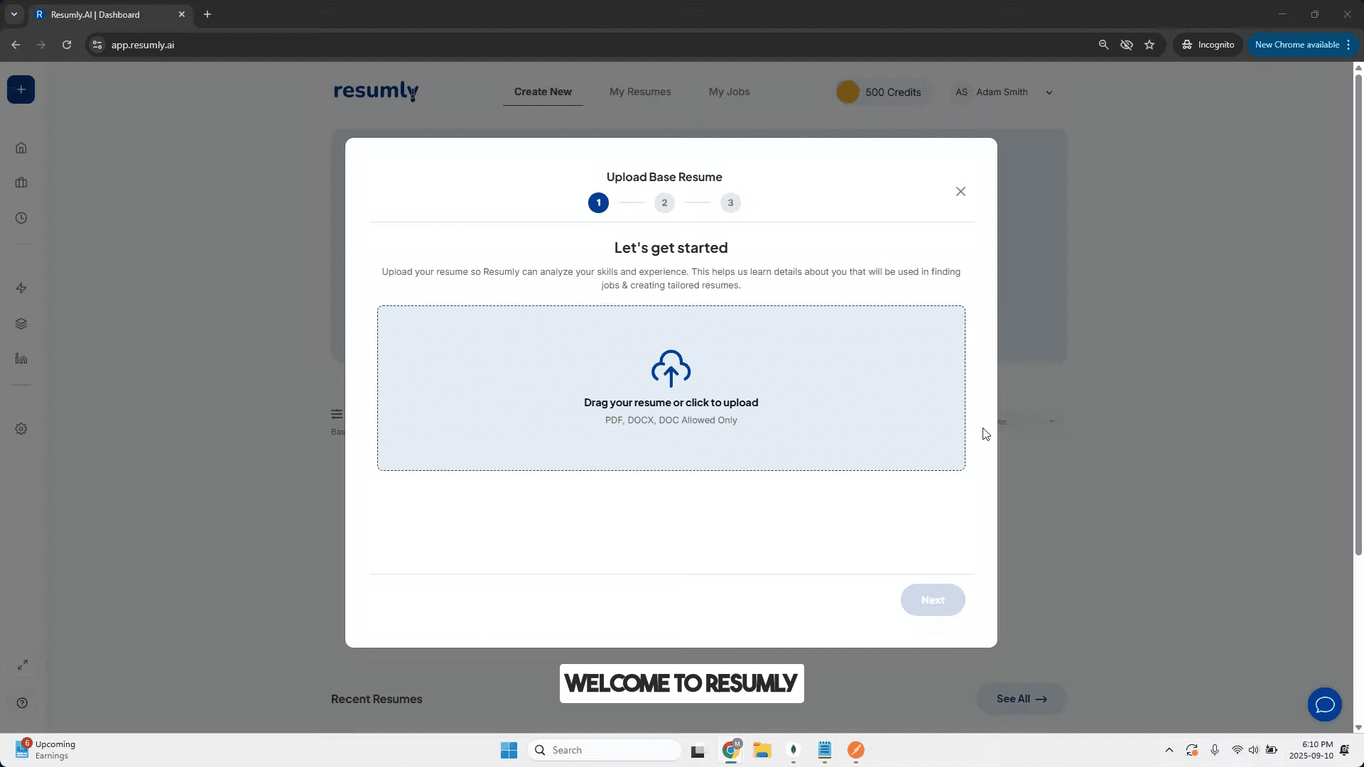 Resumly platform demo